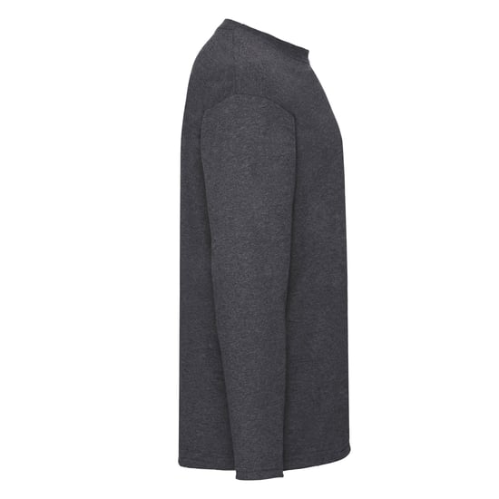 Fruit of the Loom Heren Valueweight Heather T-shirt met lange mouwen (Donkere Heide Grijs) - Image 3