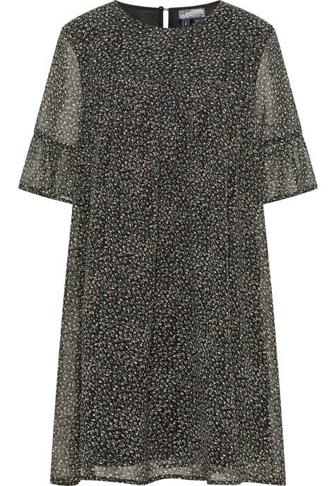 Dreimaster Jurk Dames Zwart Veelkleurig - Image 1
