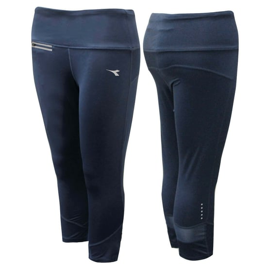 Diadora Womens Navy 6/8 Leggings