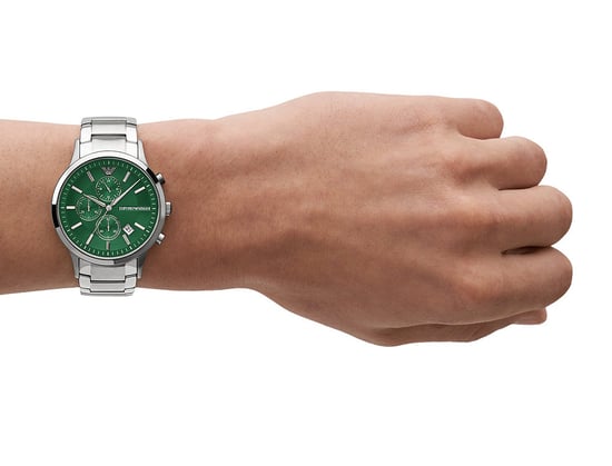 Emporio Armani Renato Heren Horloge Zilverkleurig AR11507 - Image 4