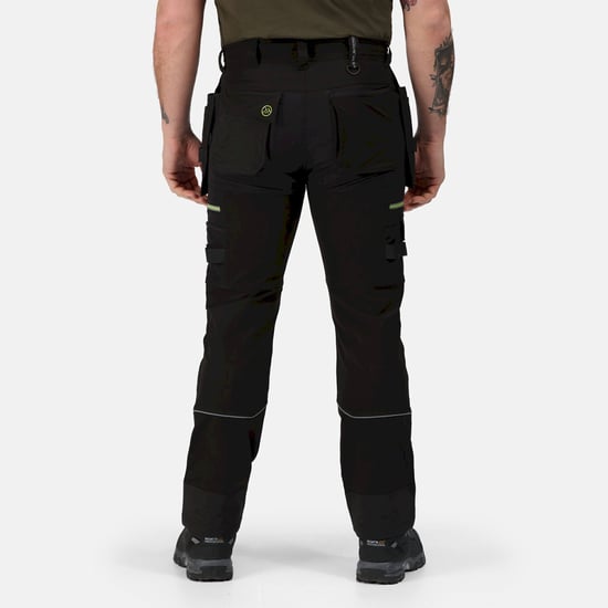 Regatta Heren Infiltrate Softshell Stretch Werkbroek (Zwart) - Image 6