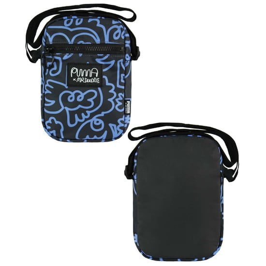 Puma x Mr. Doodle Unisex Zwart Blauwe Draagbare Tas - Image 3