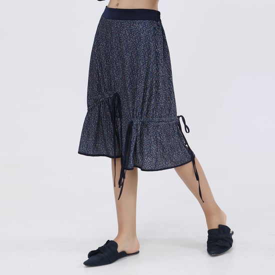 Liberty Print Velvet trapeze rok en satijnen vooringenomenheid - Image 1