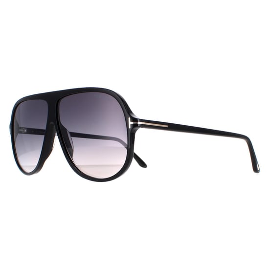 Tom Ford Shield Unisex Shiny Black Smoke Gradient Spencer 02 FT0998
