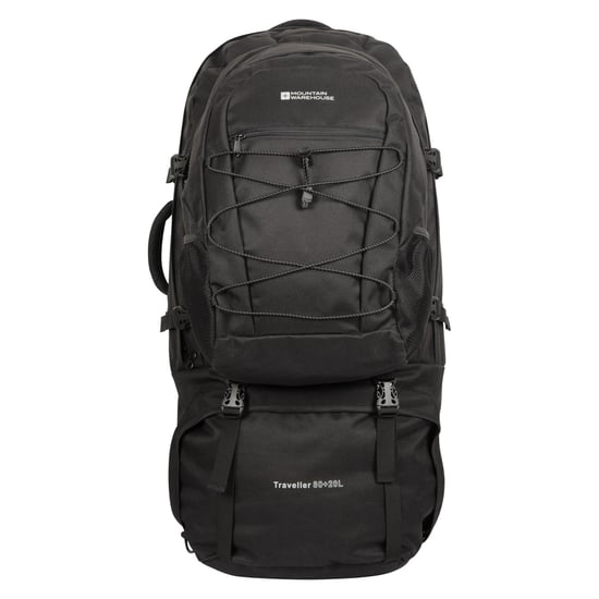 Mountain Warehouse Traveller 100L rugzak (Zwart) - Image 1