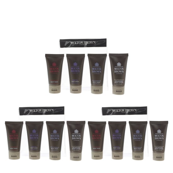 Cadeauset met 3 flessen Molton Brown Bodylotion 30 ml en 3 douchegels 30 ml - Image 1