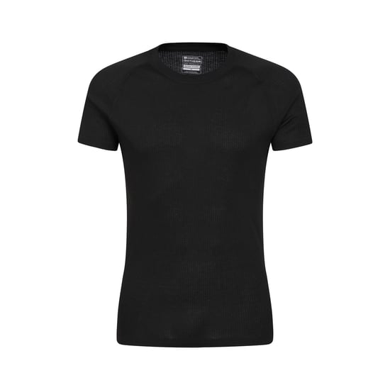 Mountain Warehouse Heren Talus Ronde Hals Thermo Top met Korte Mouwen (Zwart) - Image 1