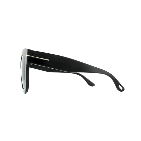 Tom Ford Zonnebril 0613 Beatrix 01C Glanzend Zwart Smoke Grijs Mirror - Image 3