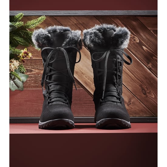 Regatta Great Outdoors Womens/Ladies Newley Faux Fur Trim Thermo Boots (Black/Briar Grey)