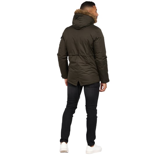 Crosshatch Heren Parkmoore Parka (Donkere Olijf) - Image 2