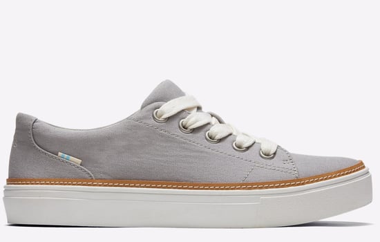 TOMS Alex 100% Katoenen Dames Sneakers In Motregen Grijs - Image 1