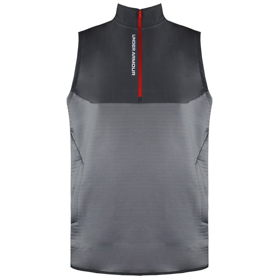 Under Armour Storm Half Zip Up Sleeveless Grey Mens Daytona Vest 1366281 031