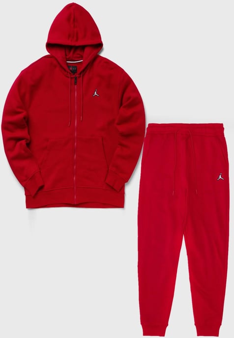 Nike Heren Jordan Brooklyn Fleece trainingspak in rood - Image 1