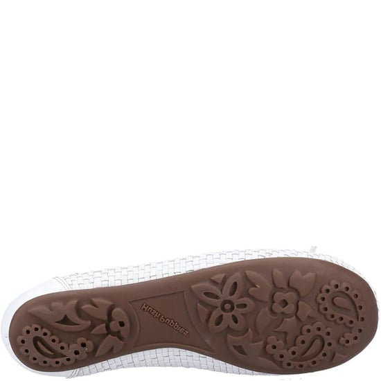 Hush Puppies Dames/Dames Ballerina Leren Pompen (Wit) - Image 3
