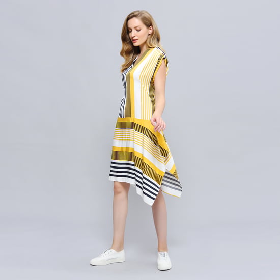 Stripe print game jurk - Image 4