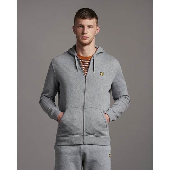 Lyle & Scott hoodie met rits in grijs - Image 1