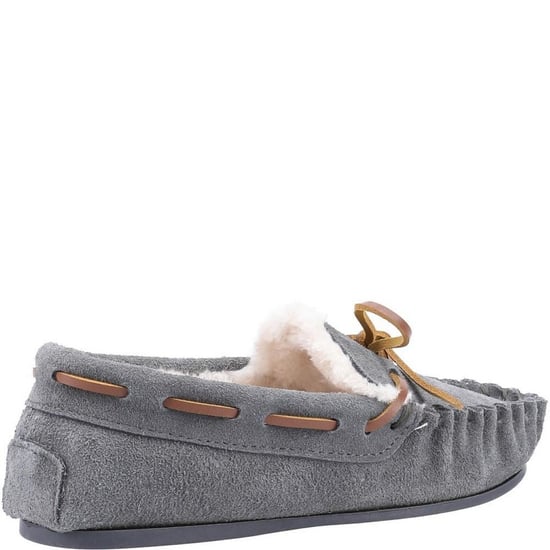 Hush Puppies Childrens/Kids Addison Suede Slippers (Grey)