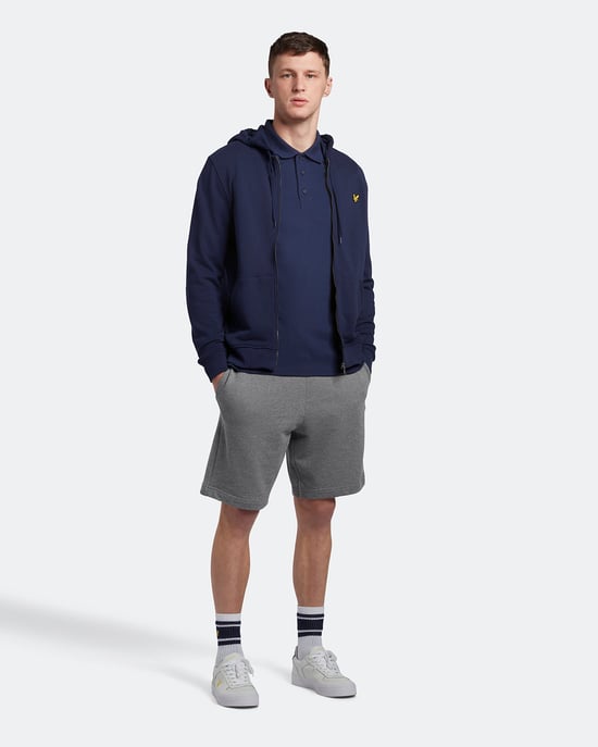 Lyle & Scott Polo shirt met lange mouwen in Marine - Image 2
