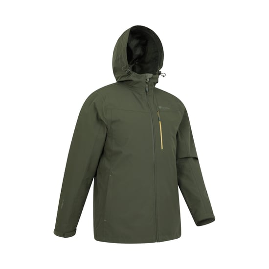 Mountain Warehouse Heren Brisk Extreme Colour Block Waterdichte Jas (Groen) - Image 3