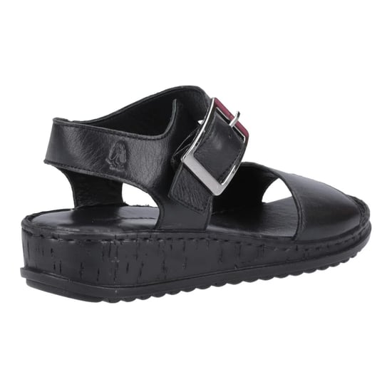 Hush Puppies Dames/dames Ellie leren wig sandalen (Zwart) - Image 2