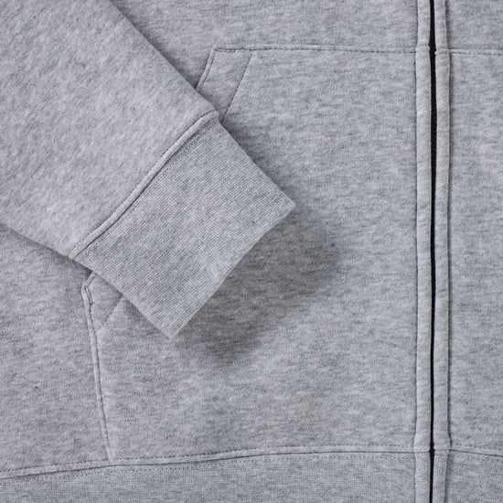 Russell Heren Authentieke Sweatshirt met volledige ritssluiting / Hoodie (Licht Oxford) - Image 5