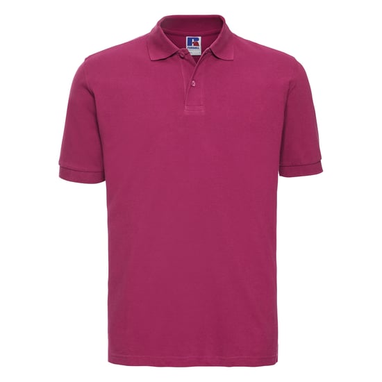 Russell Heren Klassiek Piqué Katoenen Polo Shirt (Fuchsia) - Image 1