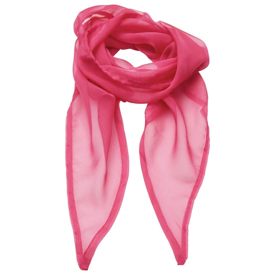 Premier Uniseks sjaal van chiffon in kleuren voor volwassenen (Fuchsia) - Image 1