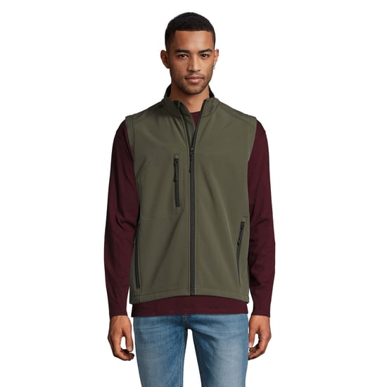 SOLS Heren Rallye Softshell Mouwloos Gilet (Leger) - Image 1