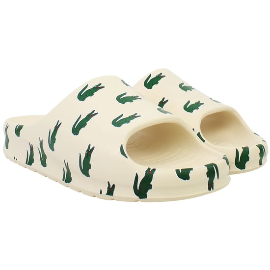 Lacoste Serve Slide 2.0 223 3 SMA Mens Beige Sliders - Image 2