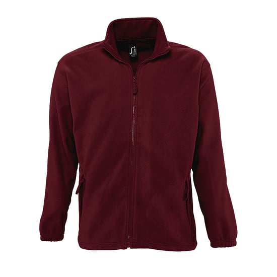 SOLS Heren North Full Zip Outdoor Fleece Jacket (Bourgondië) - Image 1