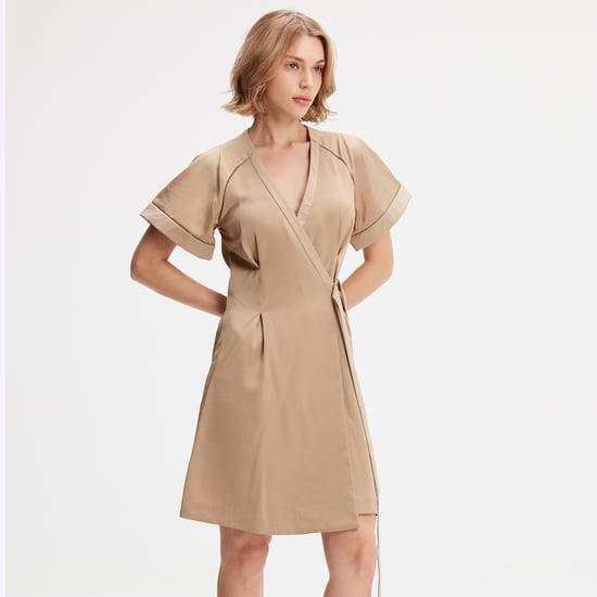 Minimalistische wrap jurk - Image 1