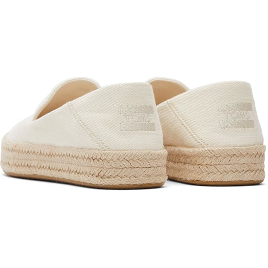 TOMS Carolina 100% Katoen Dames Espadrilles Naturel - Image 2