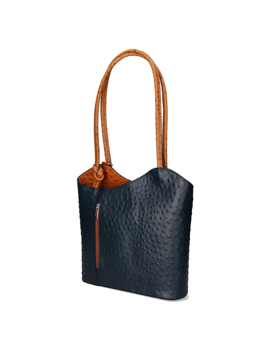 Gave Lux backpack women BLU COGNAC