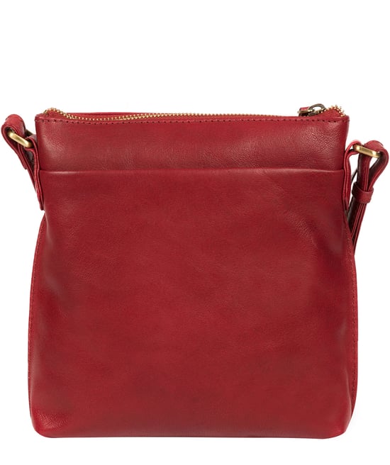 'Nikita' Chilli Pepper Leather Cross Body Bag