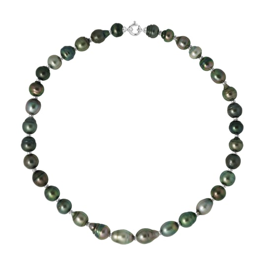 Necklace Real Cultured Tahiti Pearls Circled 9-10 mm