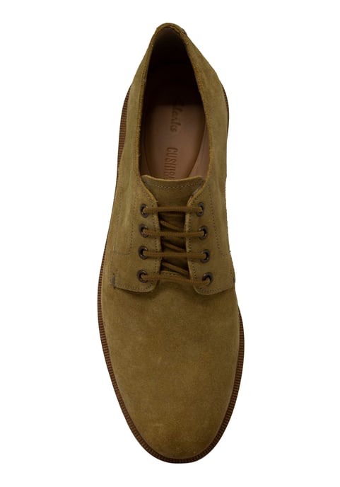 Clarks Foxwell Hall Mens Dark Sand Shoes
