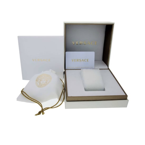 Versace VELW00720 Greca Logo Two-Tone Green Ladies Watch