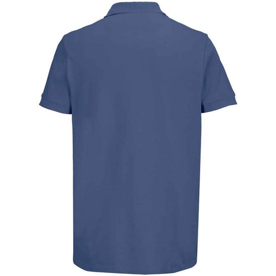 SOLS Unisex Adult Pacific Piqué Tweelingnaaldssteek Poloshirt (Denim) - Image 2