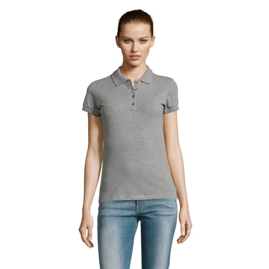 SOLS Dames/dames Passion Pique Poloshirt met korte mouwen (Grijze Mergel) - Image 4