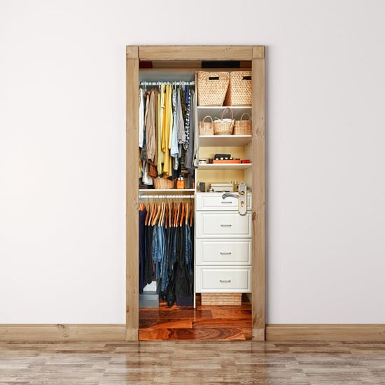 UK 88cm Wide Door Mural Wardrobe Decor Home Decoration Self-Adhesive Stickers