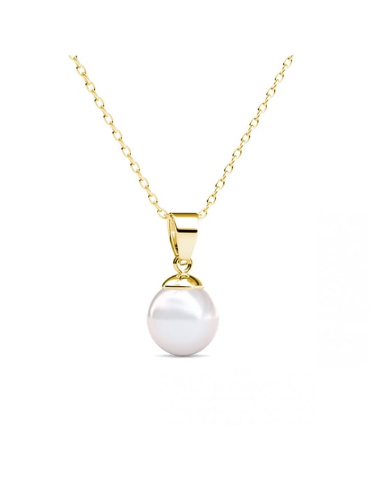 Volle Maan Parel Ketting en Hanger - Imitatie Parel - Image 4