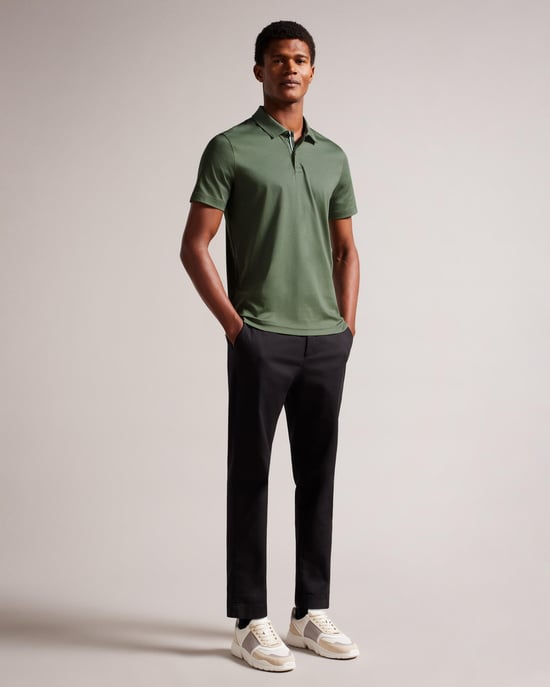 Ted Baker Zeiter Heren Korte Mouwen Slim Fit Zachte Touch Polo - Image 2