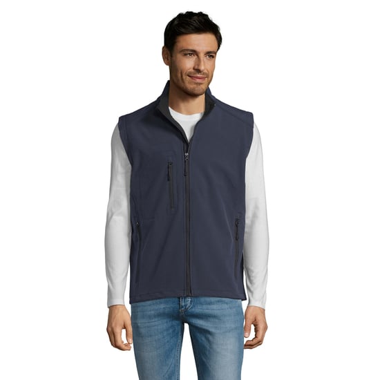 SOLS Heren Rallye Softshell Mouwloos Gilet (Franse marine) - Image 1