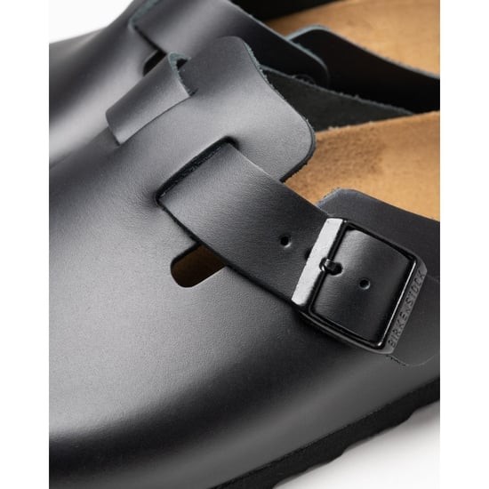 Birkenstock Boston Natuurlijk Leer Unisex Clogs - Image 2