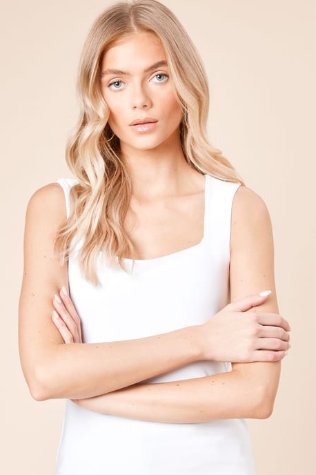 Double Layer Square Neck Vest