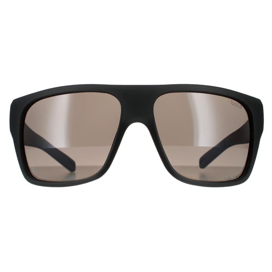 Bolle Square Mens Matte Crystal Black Volt+ Gun Polarised Sunglasses