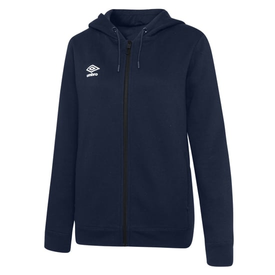 Umbro Womens/Ladies Club Leisure Full Zip Hoodie (Navy/White)