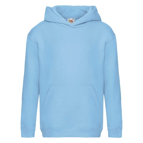 Fruit Of The Loom Kinder Unisex Premium 70/30 Sweatshirt met Capuchon / Hoodie (Hemel Blauw) - Image 1
