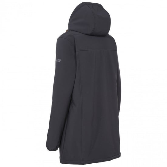 Trespass Womens/Ladies Kristen Longer Length Hooded Waterproof Jacket (Black)