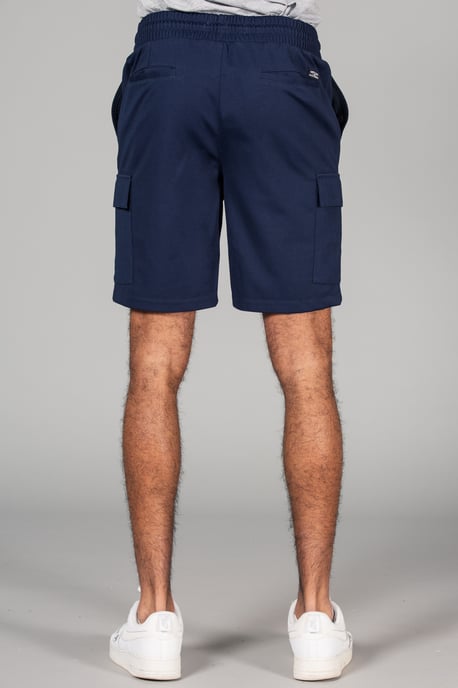 Blue Cargo-Style Shorts